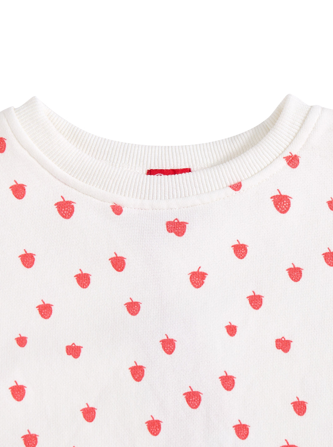 Strawberry Print Short Sleeve Dress