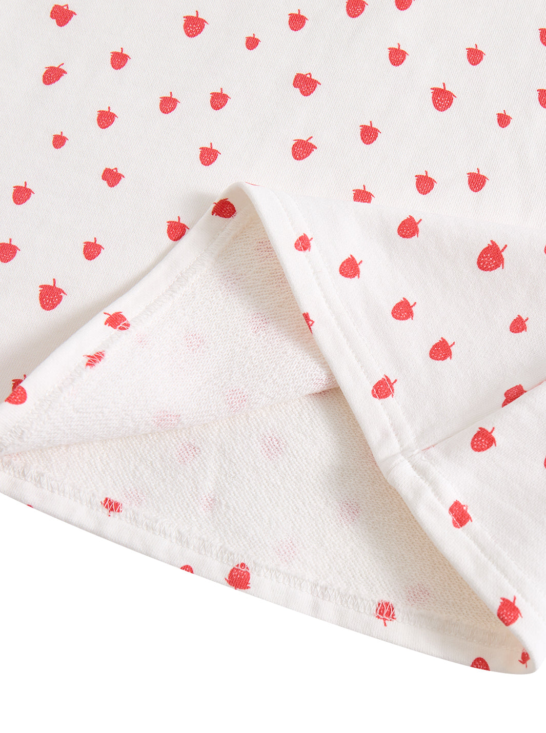 Strawberry Print Short Sleeve Dress