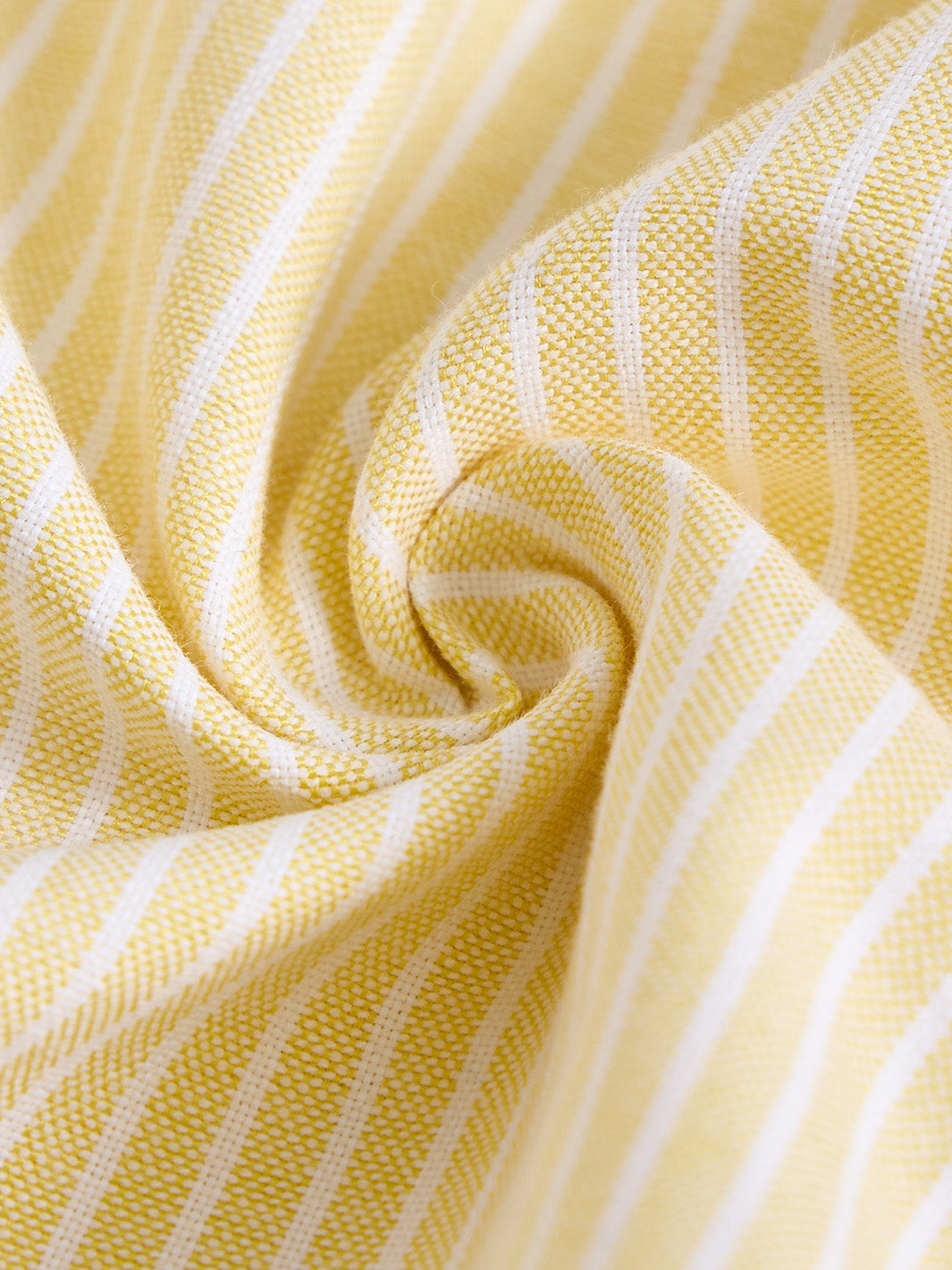 Striped Emblem Dress - Yellow