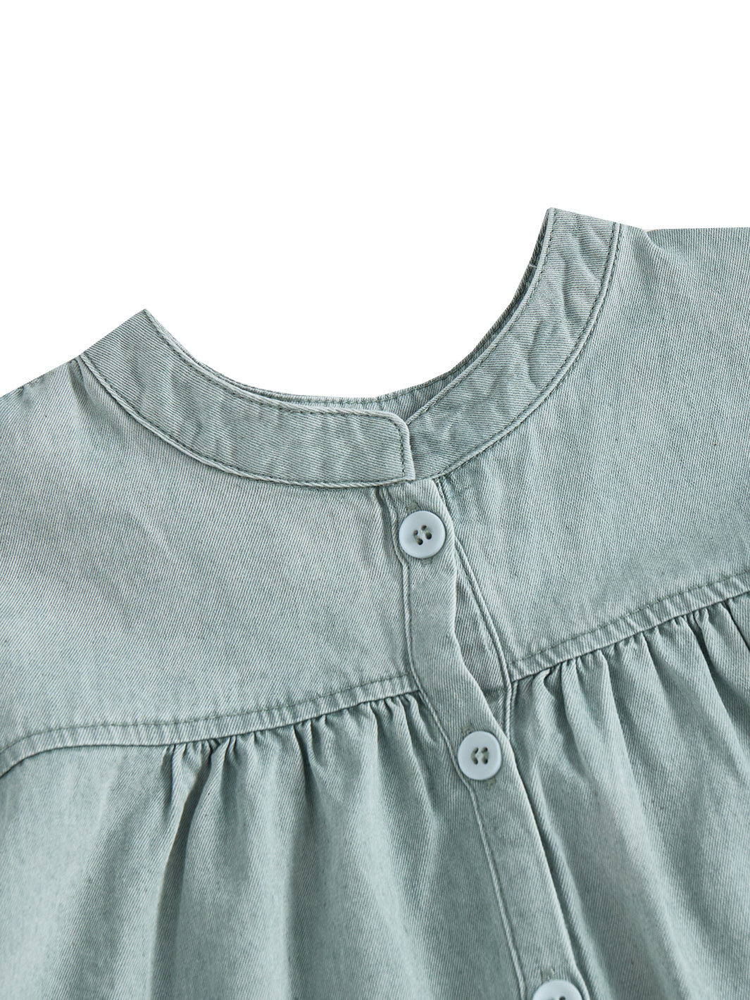 Solid Emblem Dress - Sage