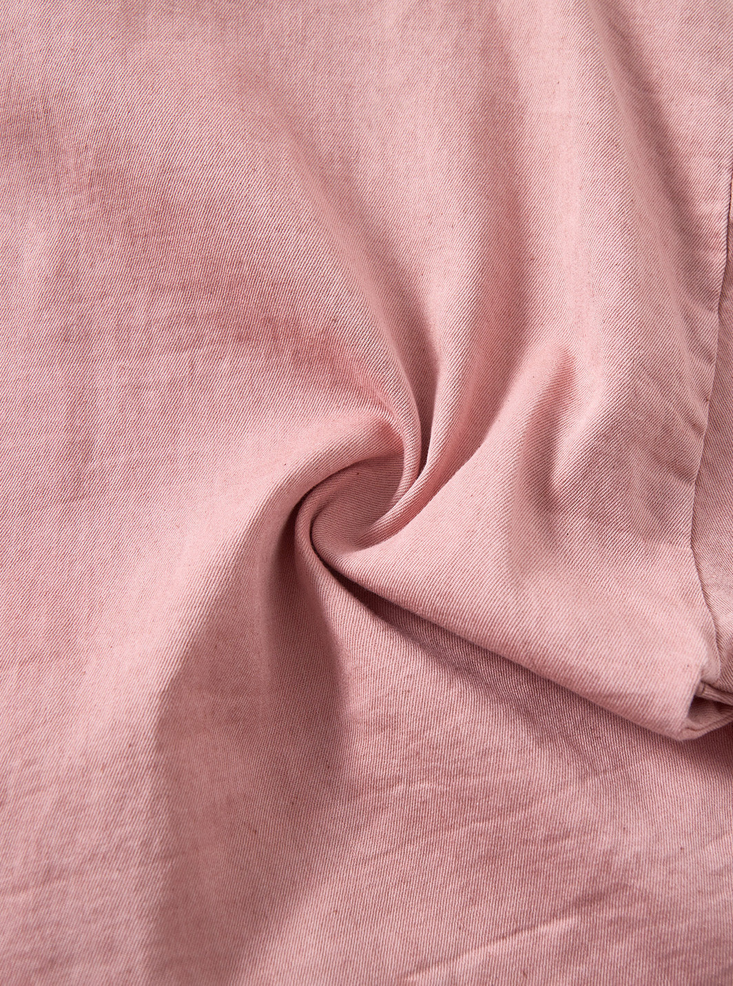 Solid Emblem Crop Shirt - Salmon