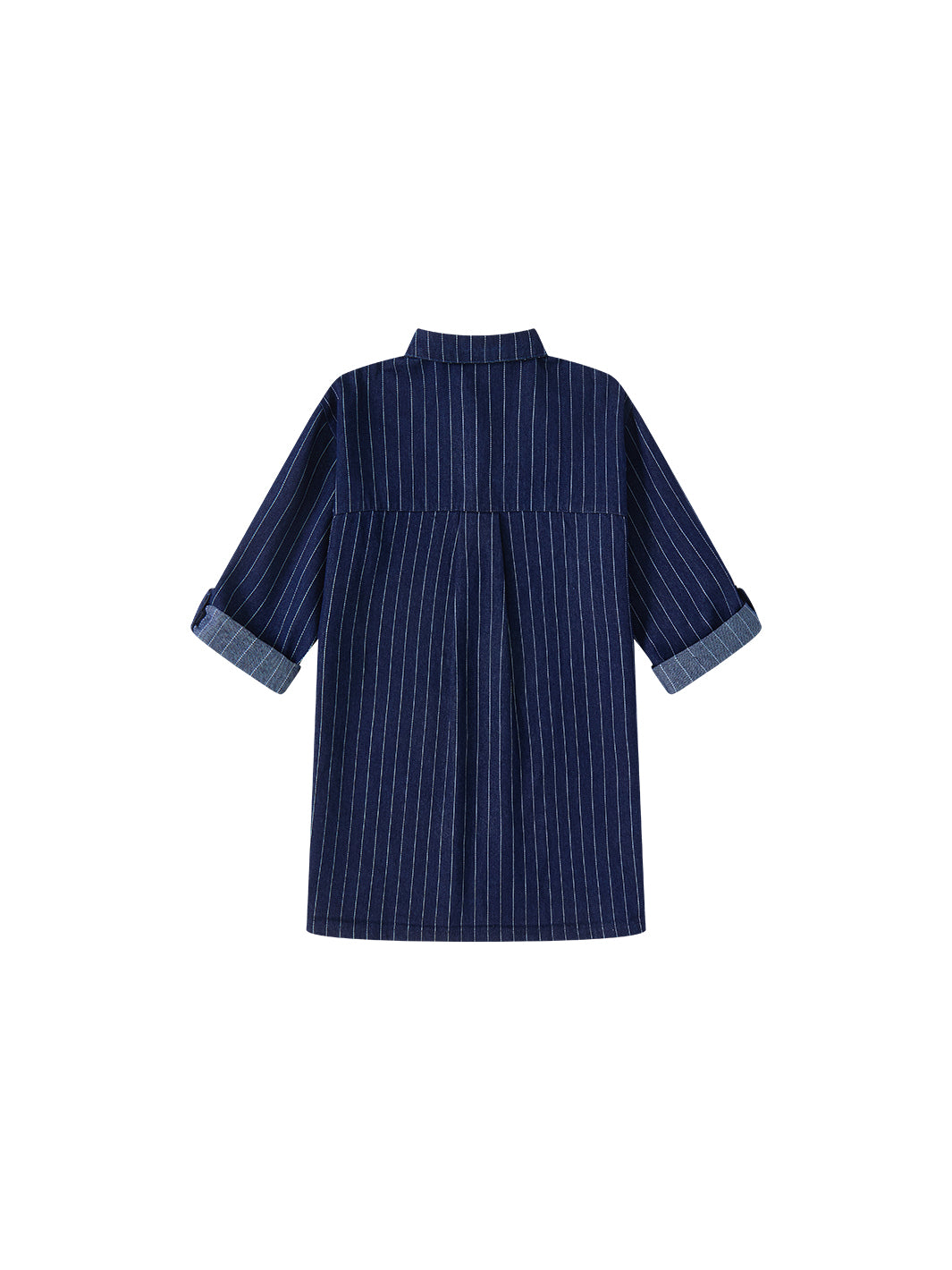 Railroad Stripe  Collar Dress