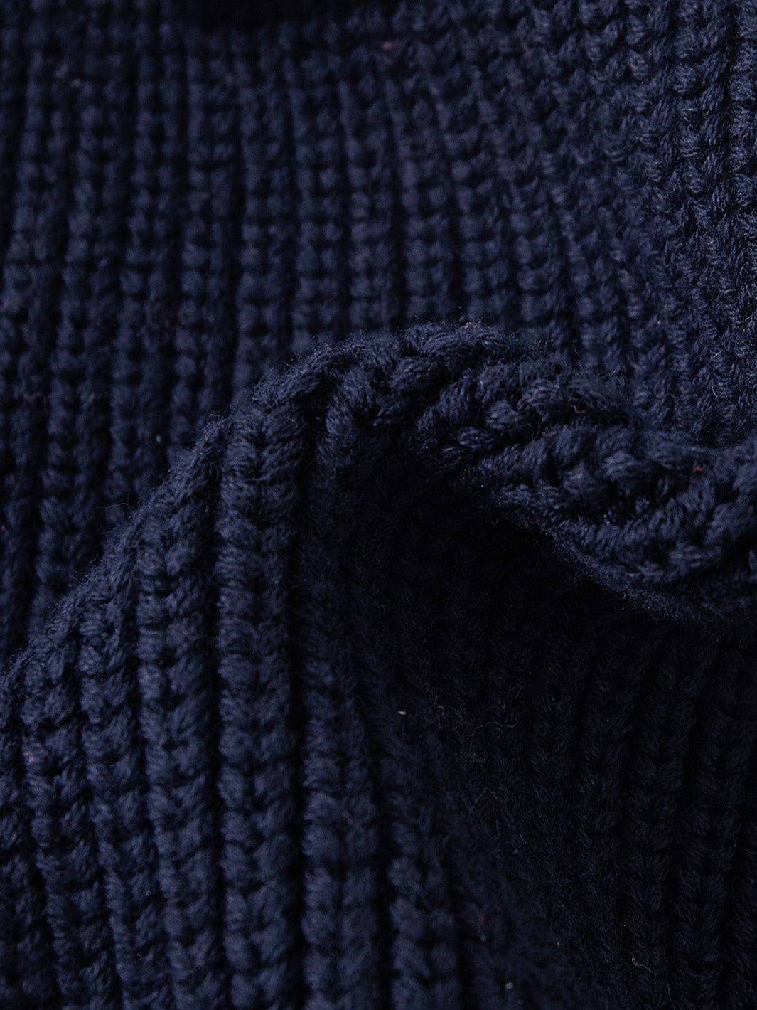 Baby Knit Ribbed Short Pants - Deep Navy