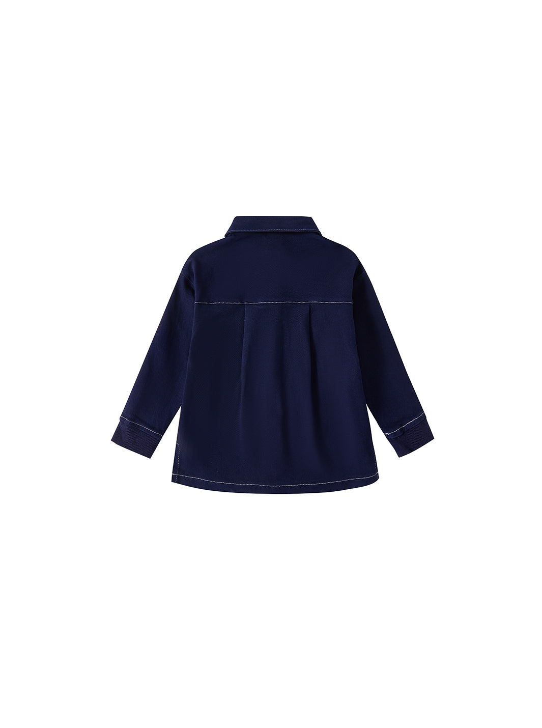 Twill Emblem Shirt - Navy
