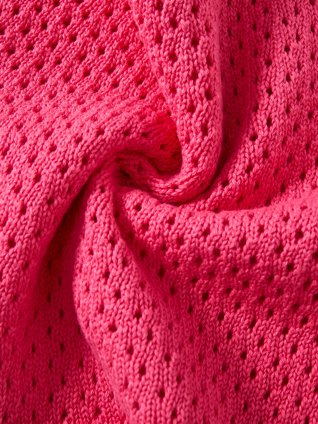 Crop Length Cardigan - Hot Pink