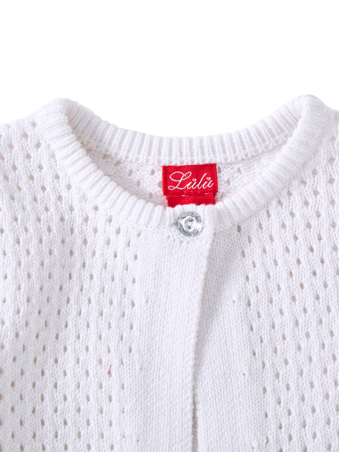 Crop Length Cardigan - White