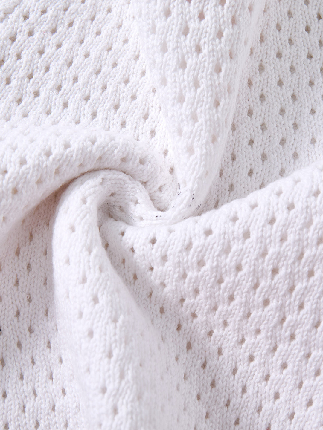 Crop Length Cardigan - White