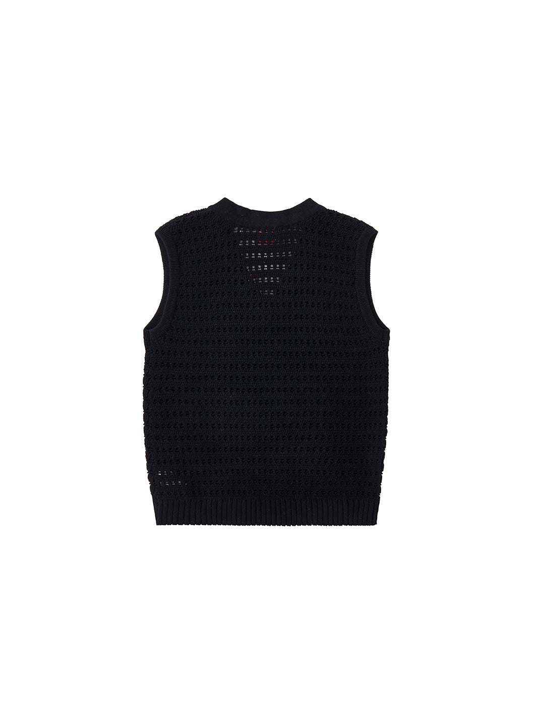Eyelet Vest - Black