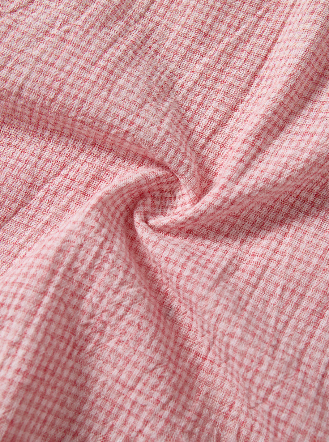 Gingham Jumper Robe - Pink
