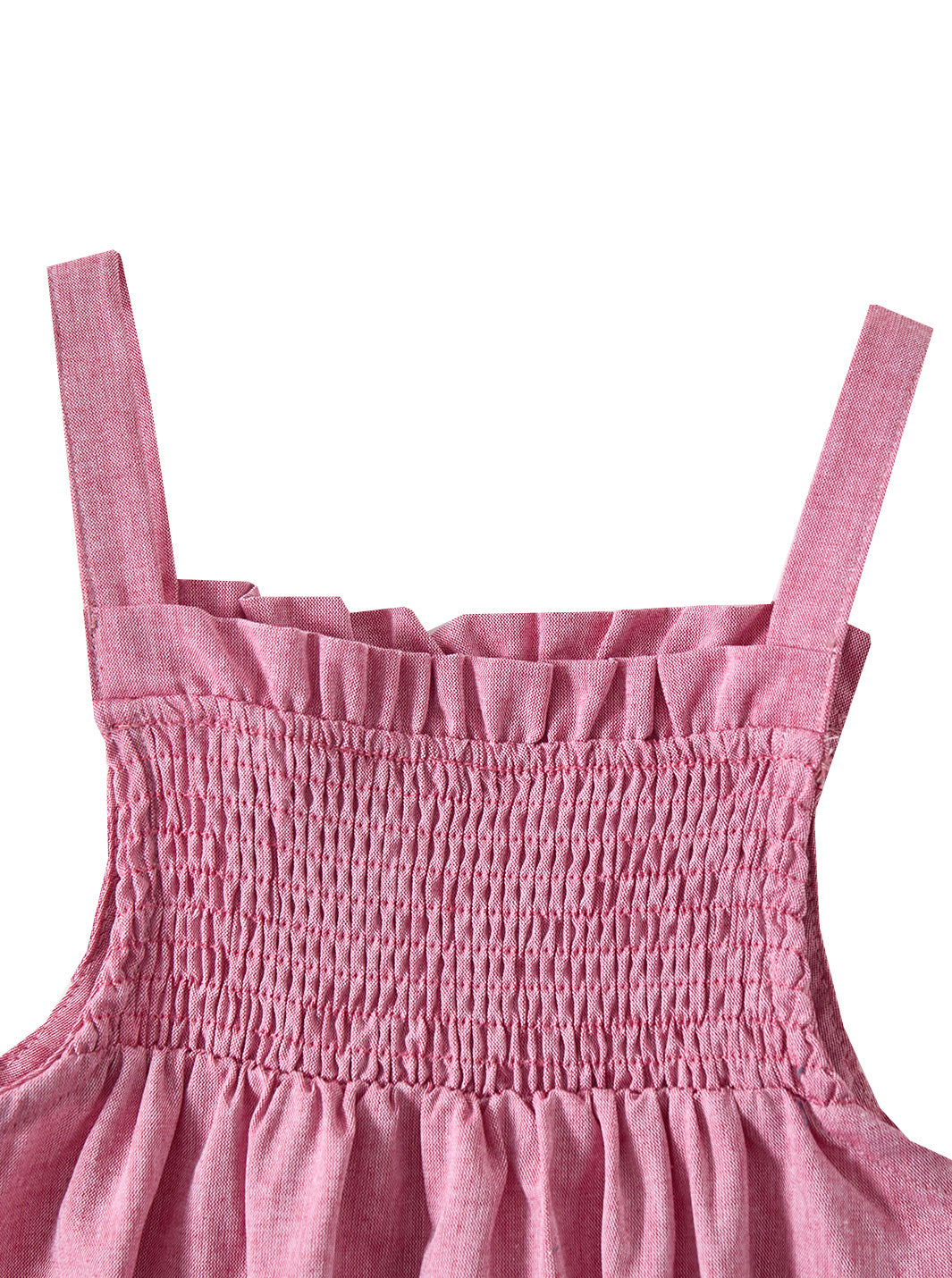 Smocked Jumper Robe - Red