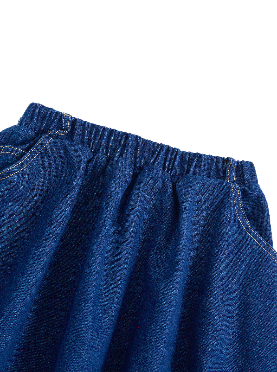 Denim Pocket Skirt - Navy
