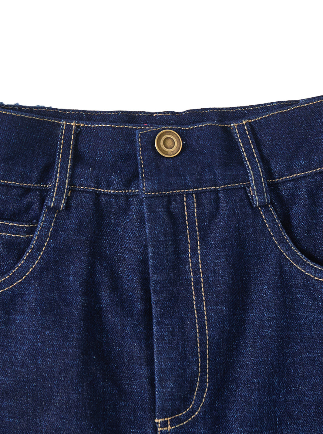Denim Patch Skirt - Dk. Blue
