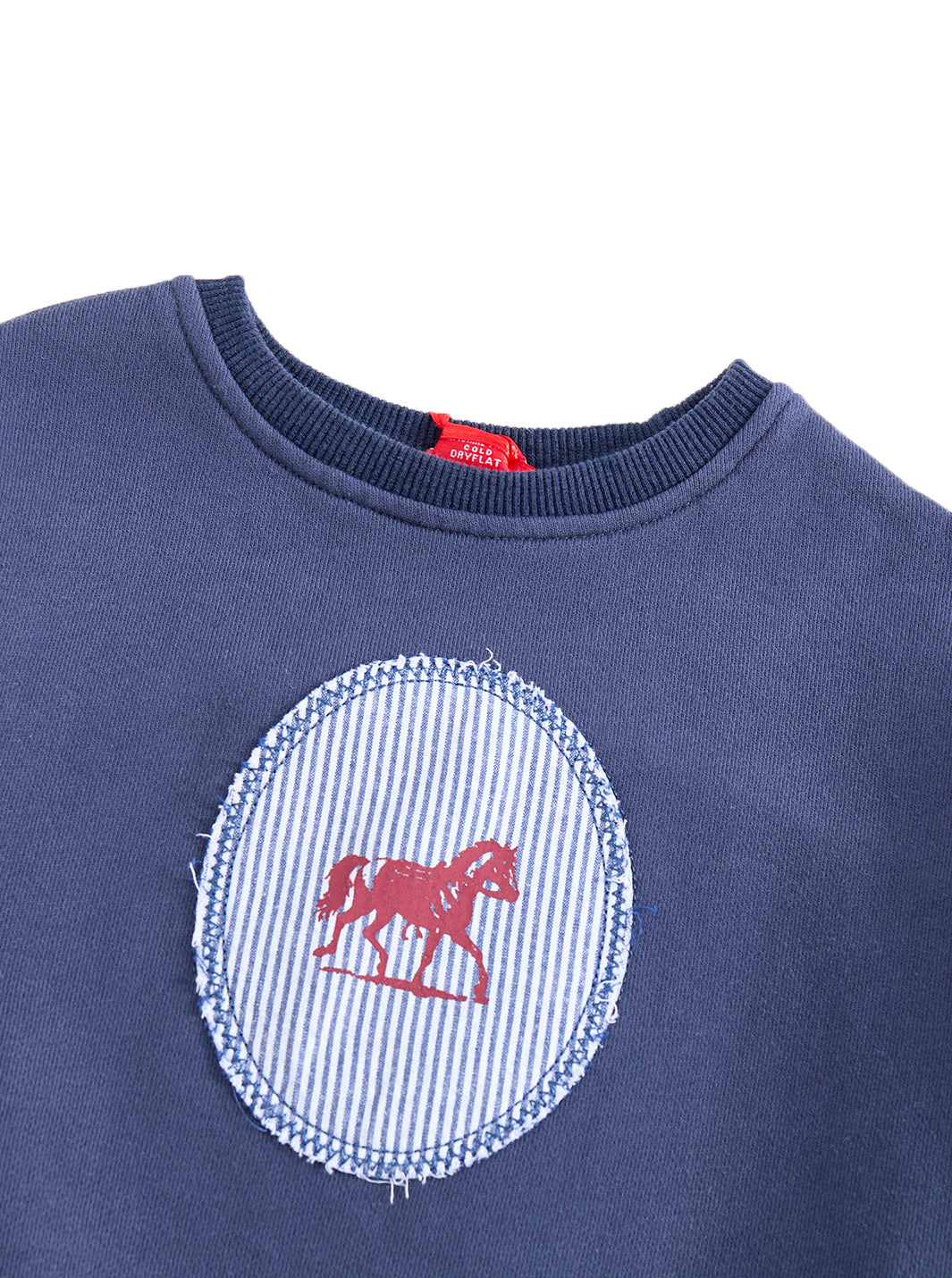 Striped Horse Print Top