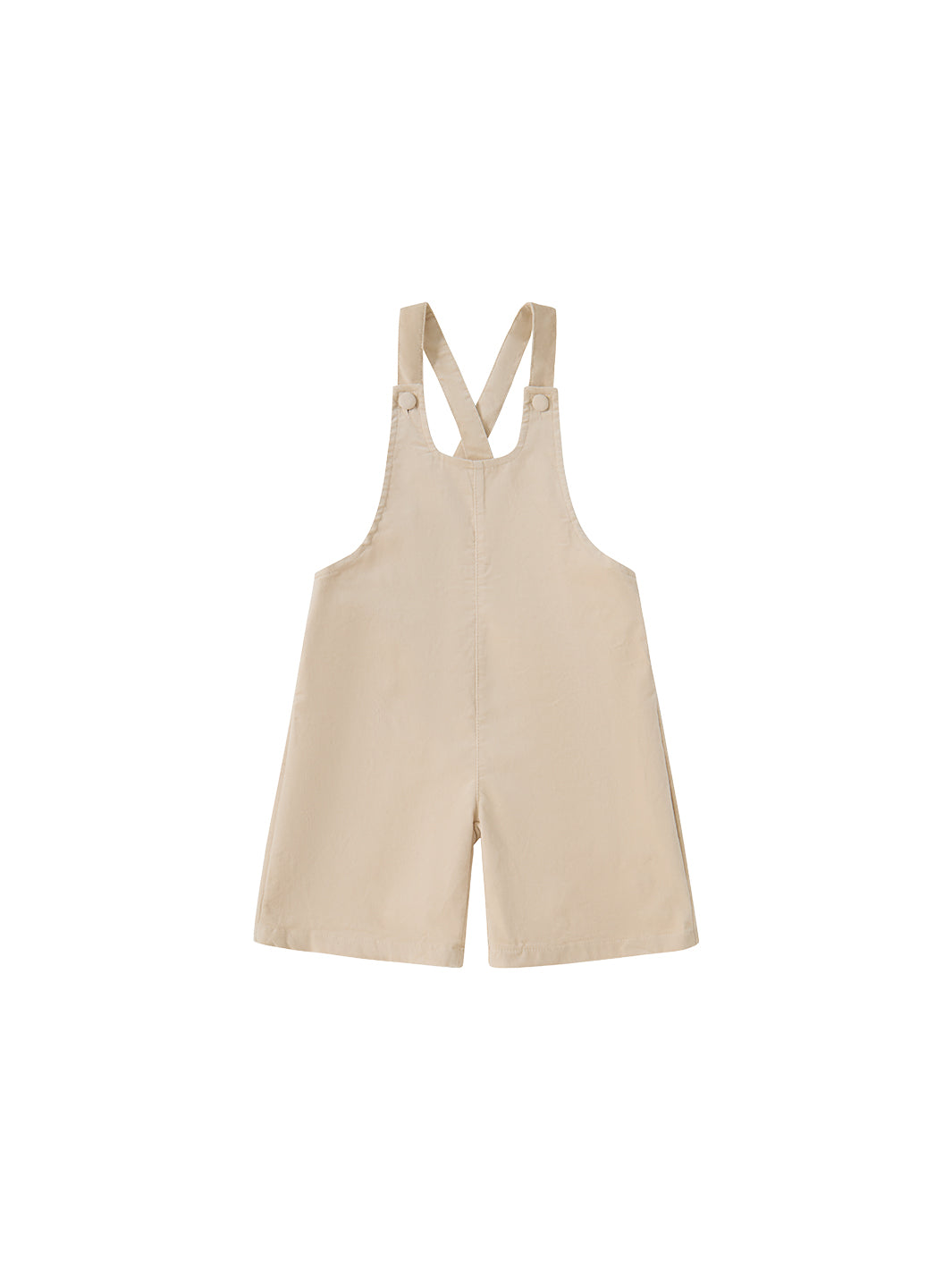Stretch Velvet Overall - Off White
