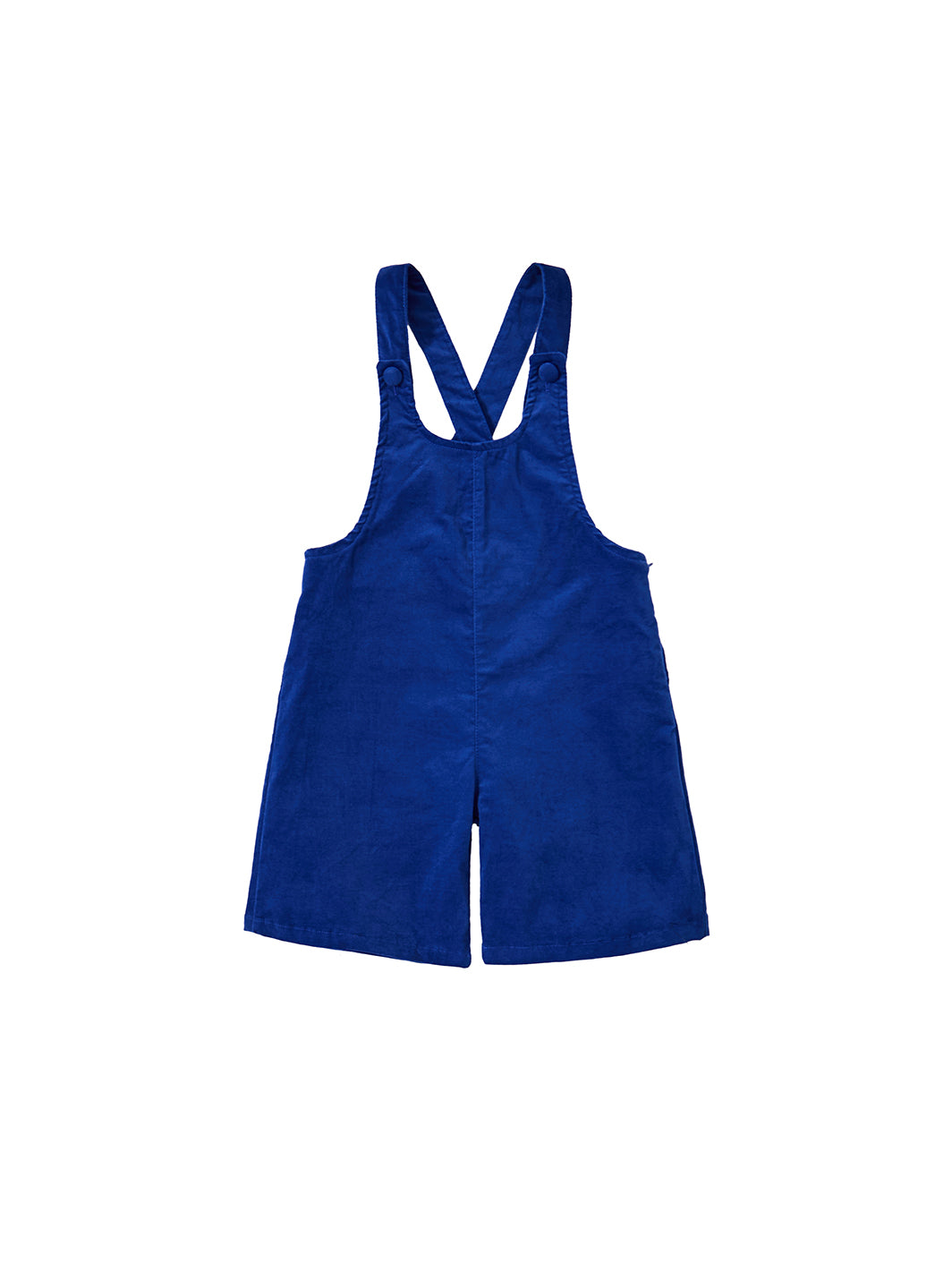 Stretch Velvet Overall - Royal Blue