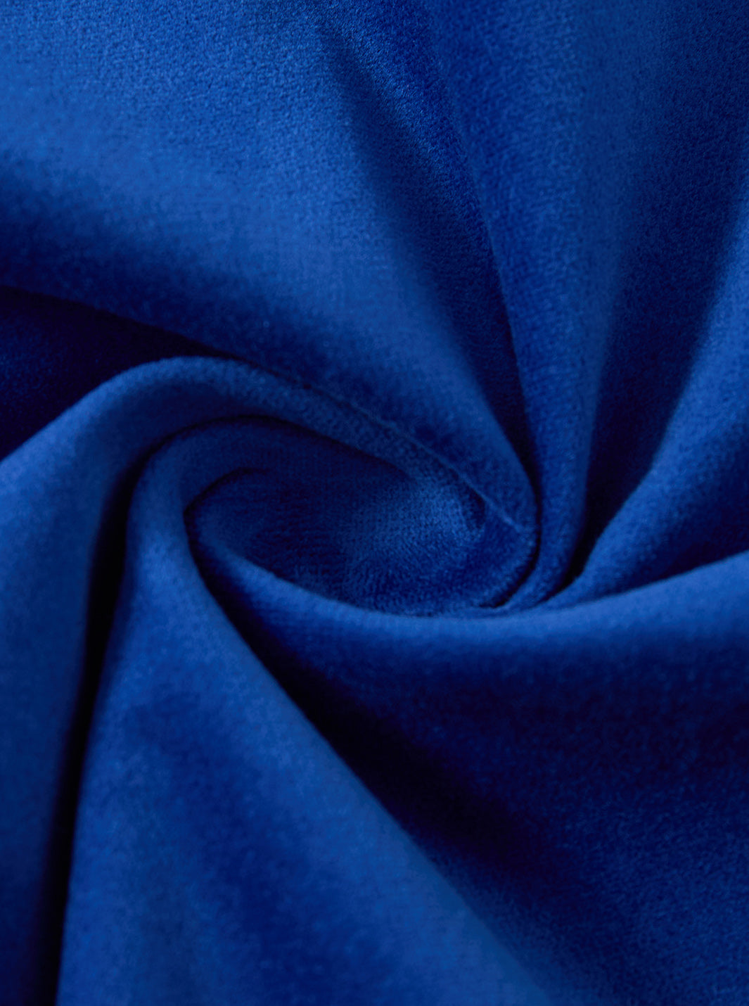 Stretch Velvet Skirt - Royal Blue