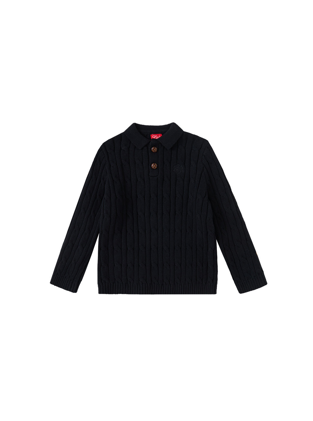 Cable Knit Sweater - Black