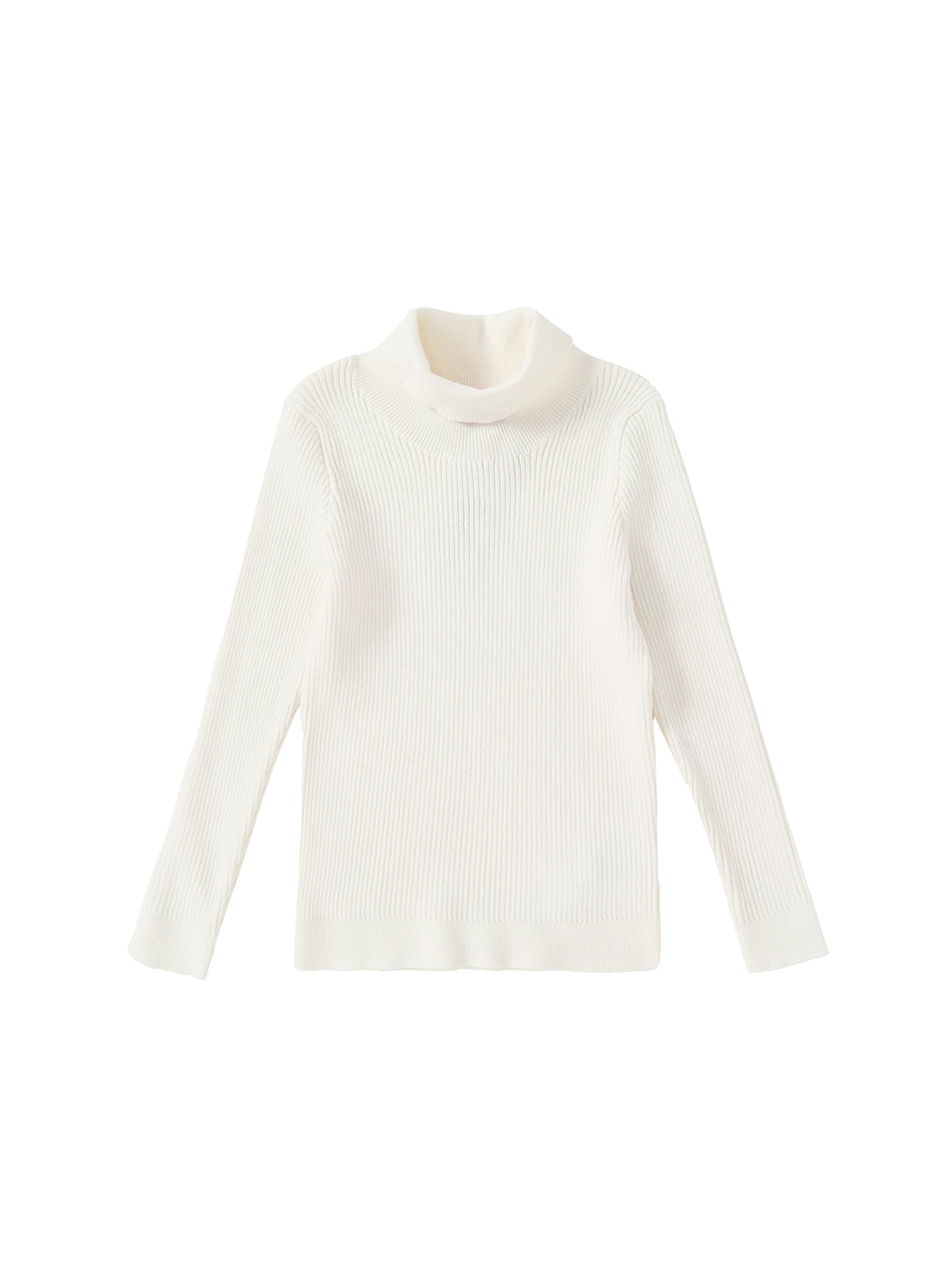 Basic Turtleneck Sweater - Cream