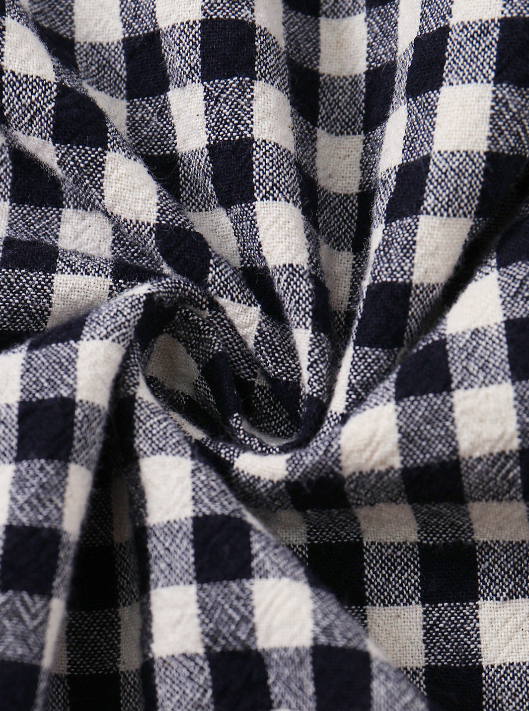 Gingham Turtleneck Robe