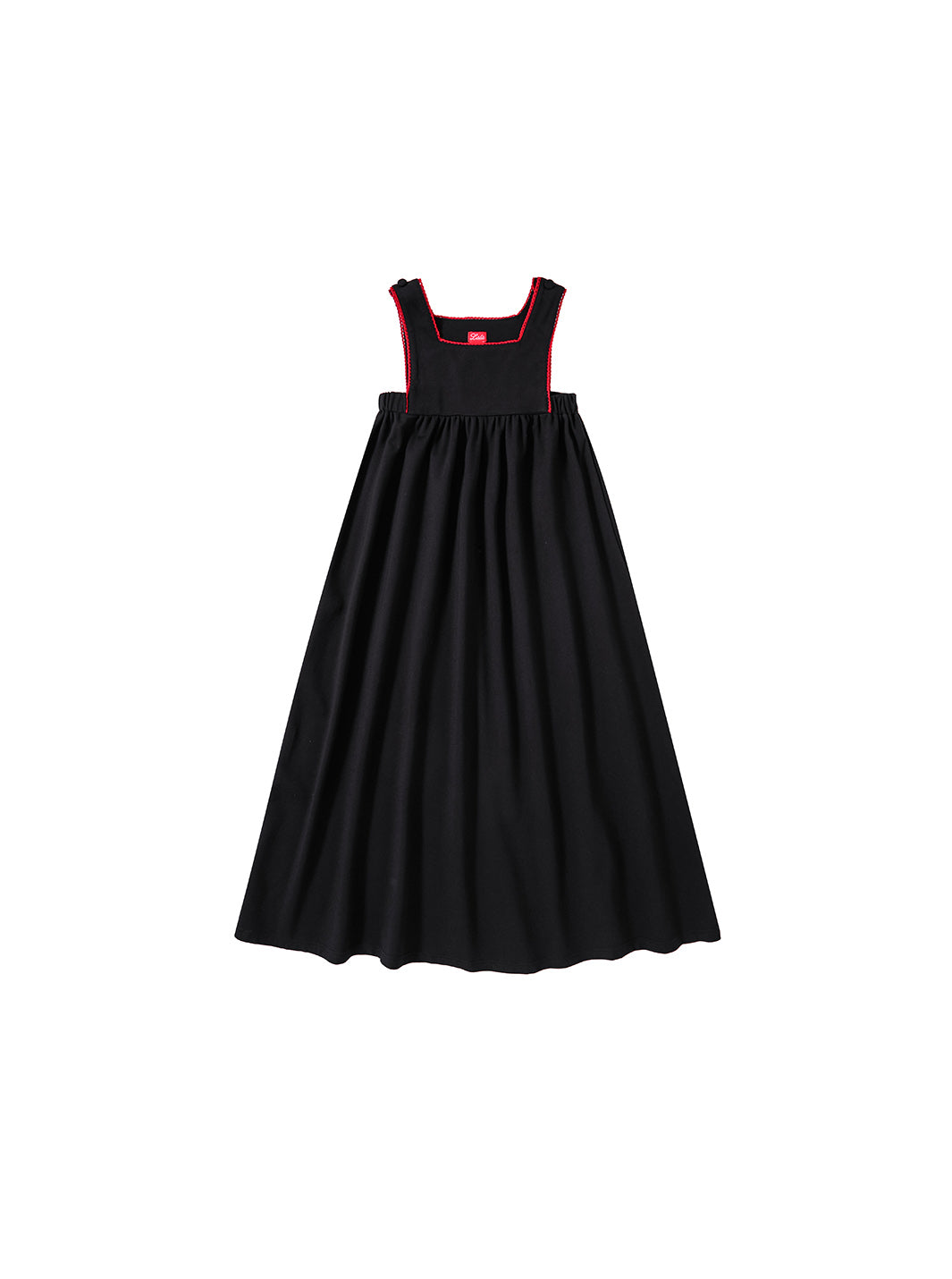 Rickrack Bib Robe - Black