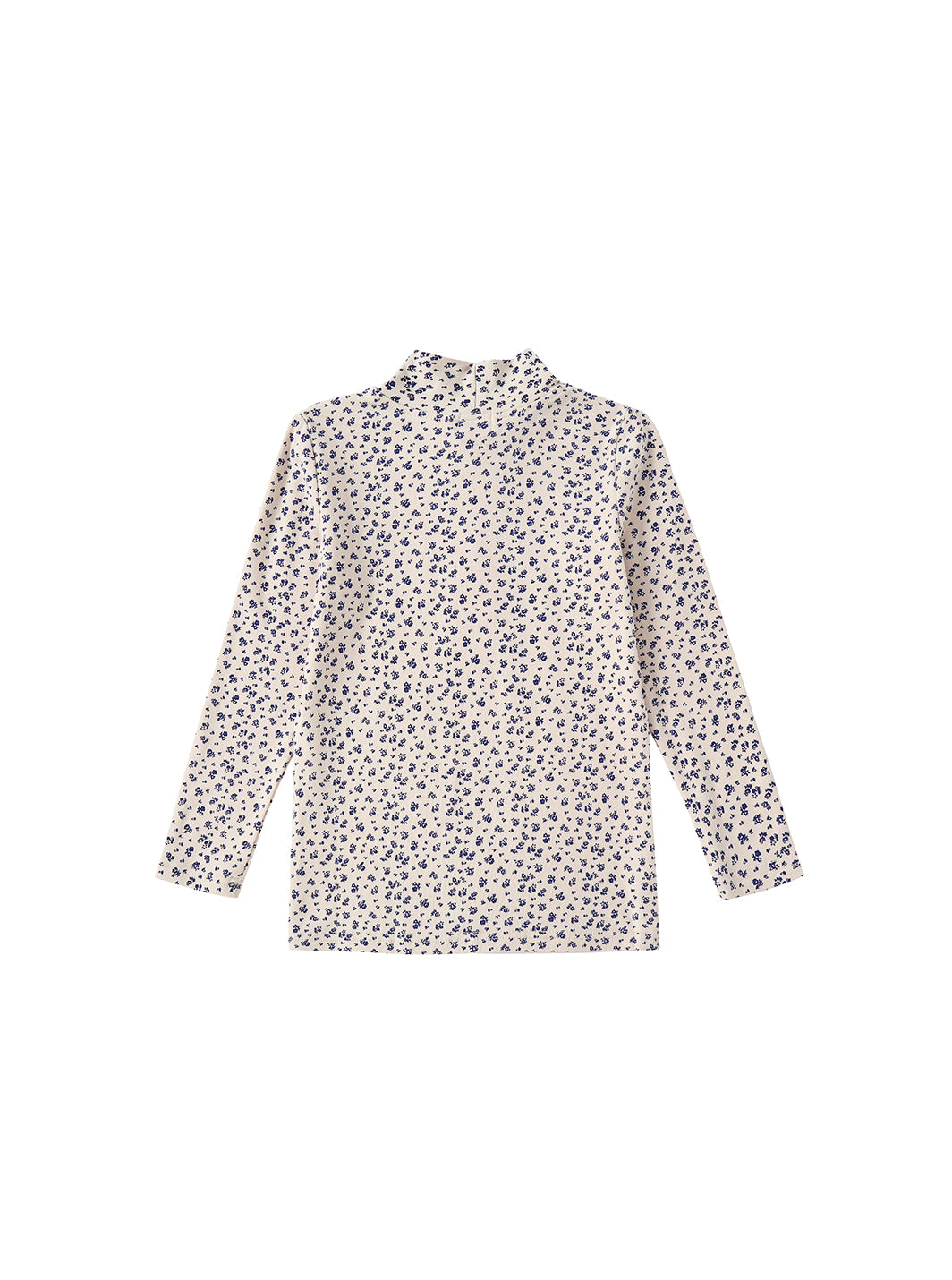 Floral T-shirt- Navy