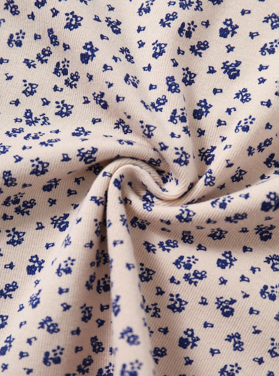 Floral T-shirt- Navy