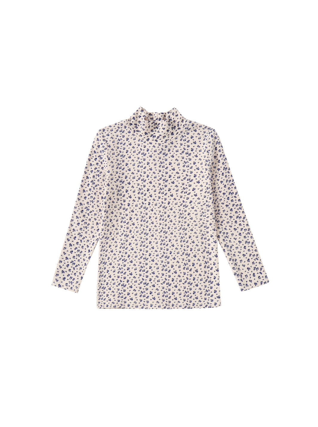 Floral T-shirt- Navy