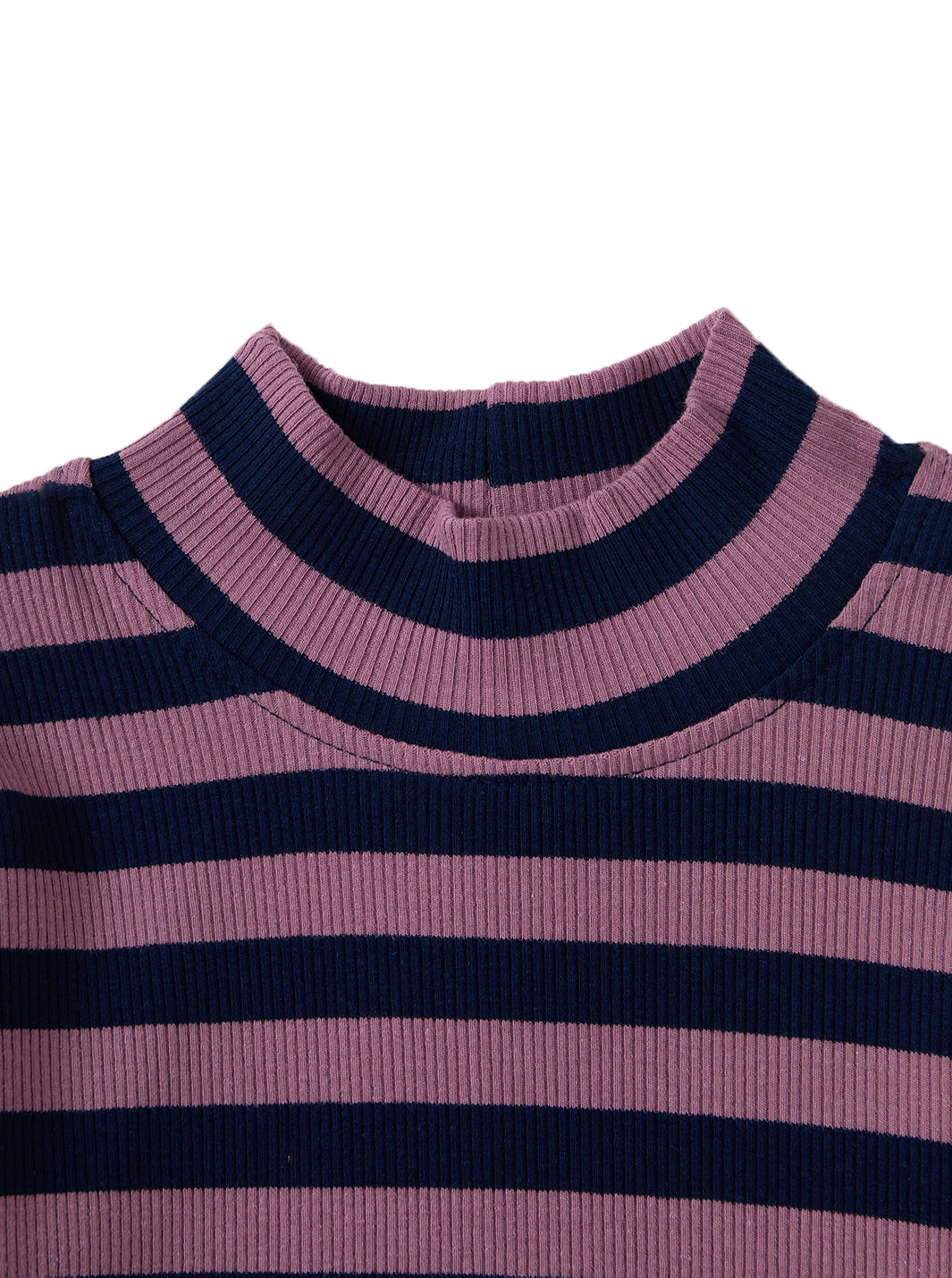 Striped T-Shirt - Navy/Lavender