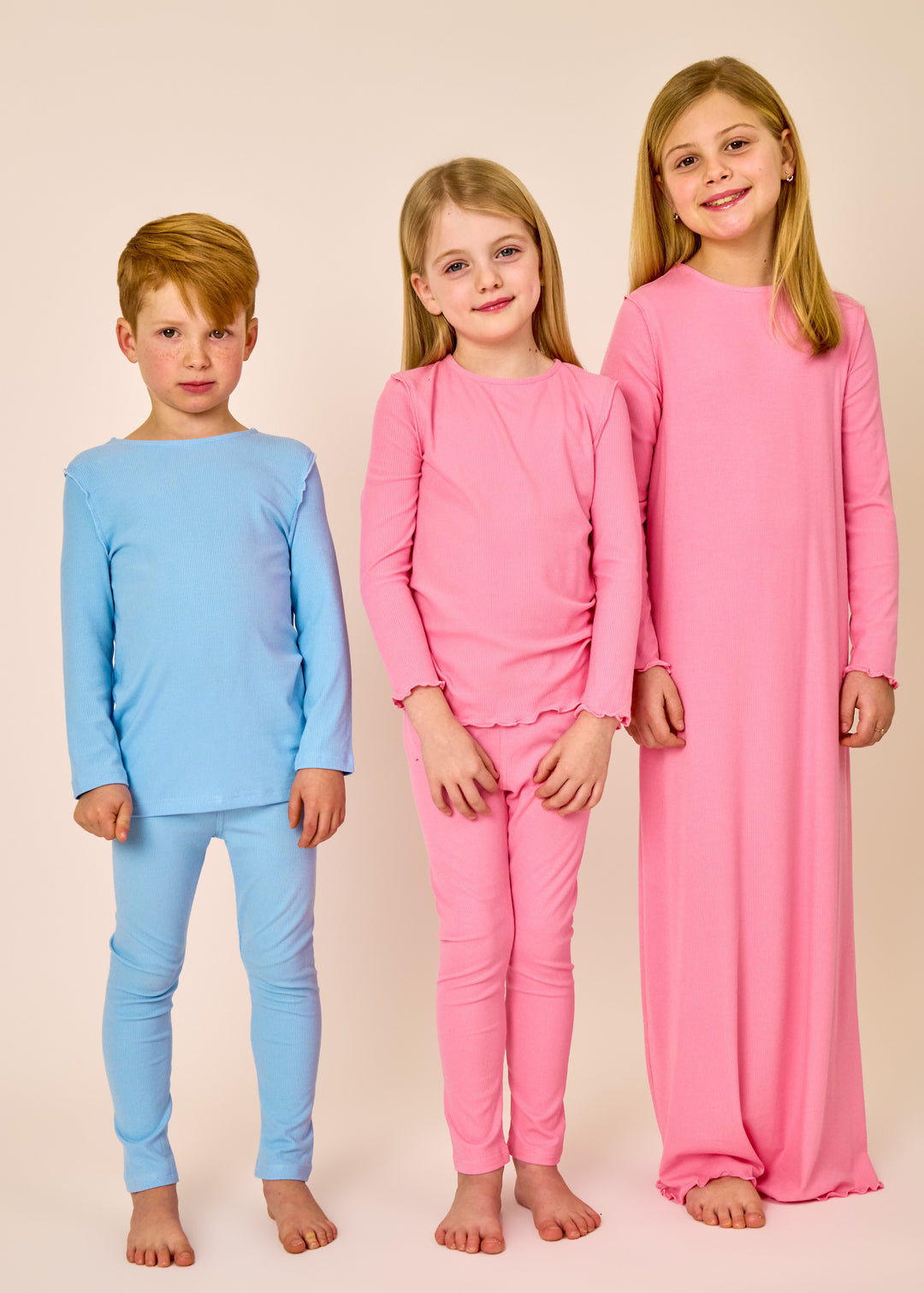 Bottom merrow edge Nightgown - Pink
