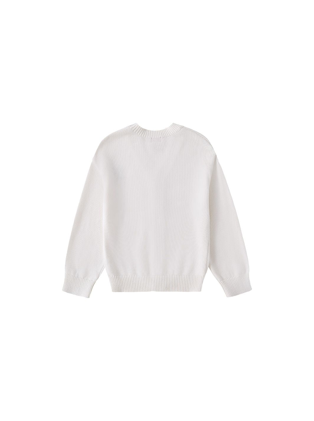Emblem Cardigan Sweater - Off White