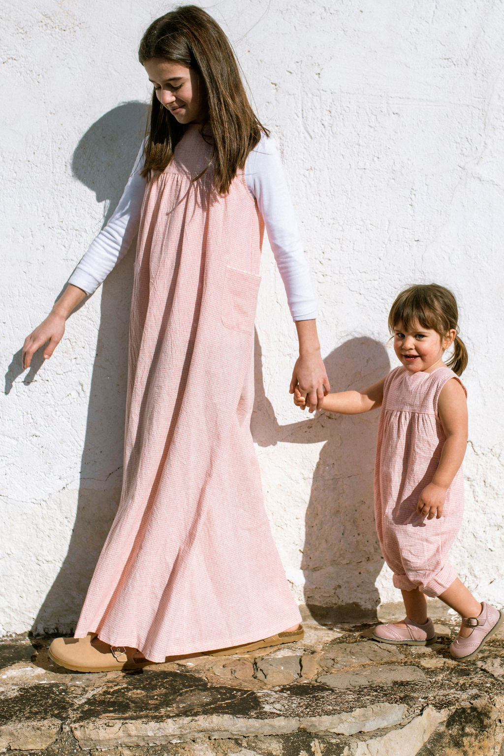 Gingham Jumper Robe - Pink