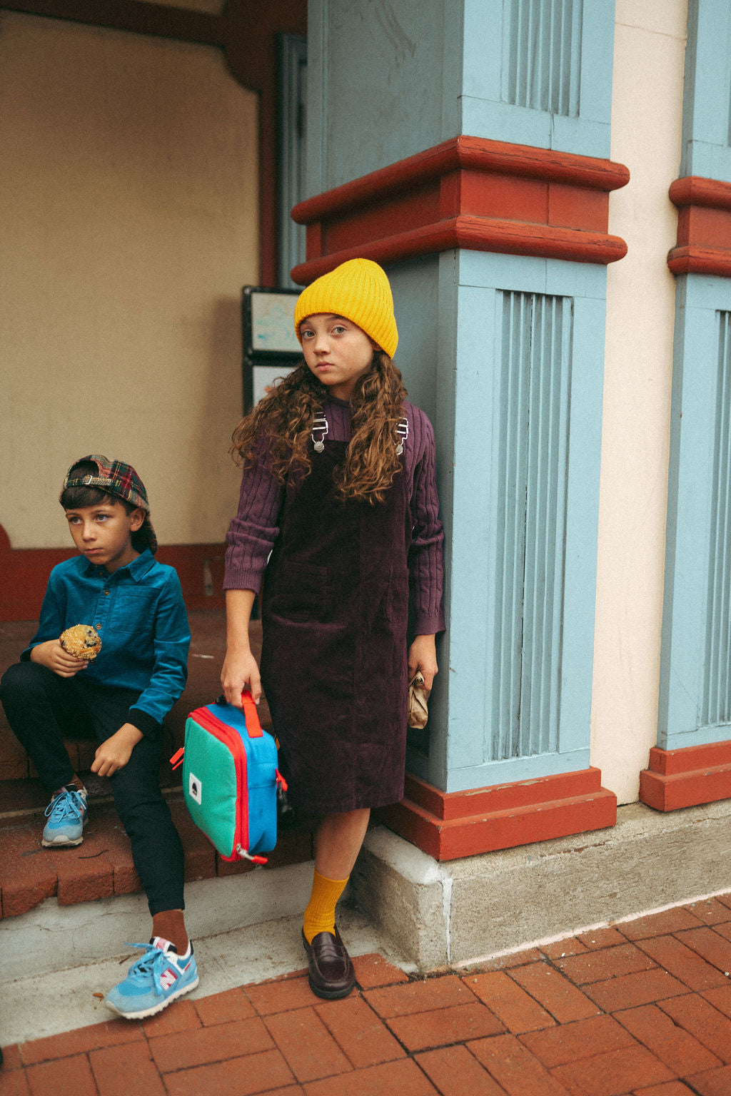 Argyle Story Jumper - Plum
