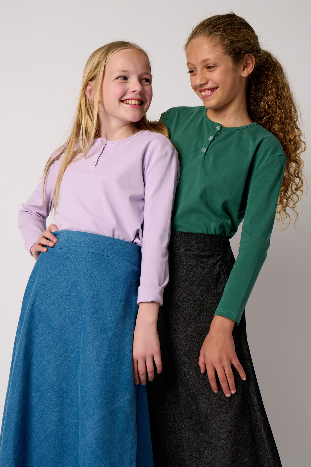 Button T-shirt - Deep Green