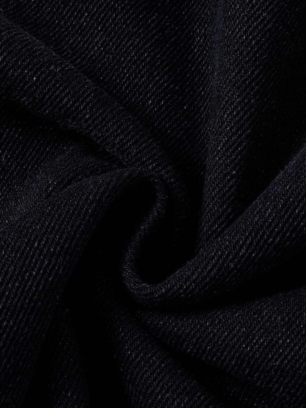 & Lu Denim Paneled Tea Length Skirt - Black