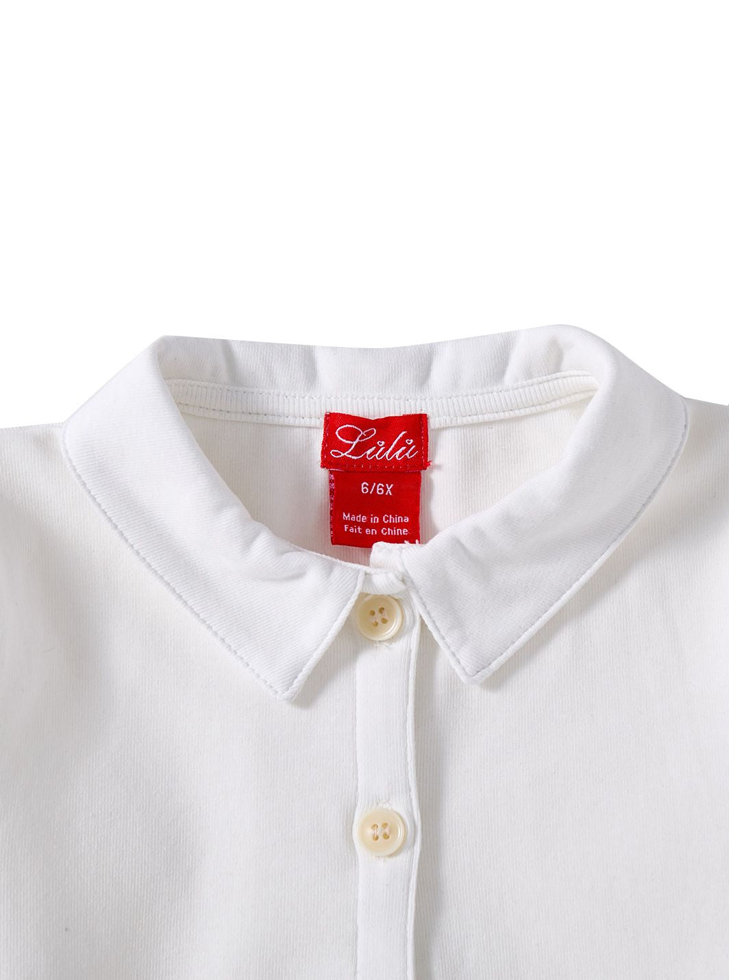 Emblem Collared T-shirt - Ivory
