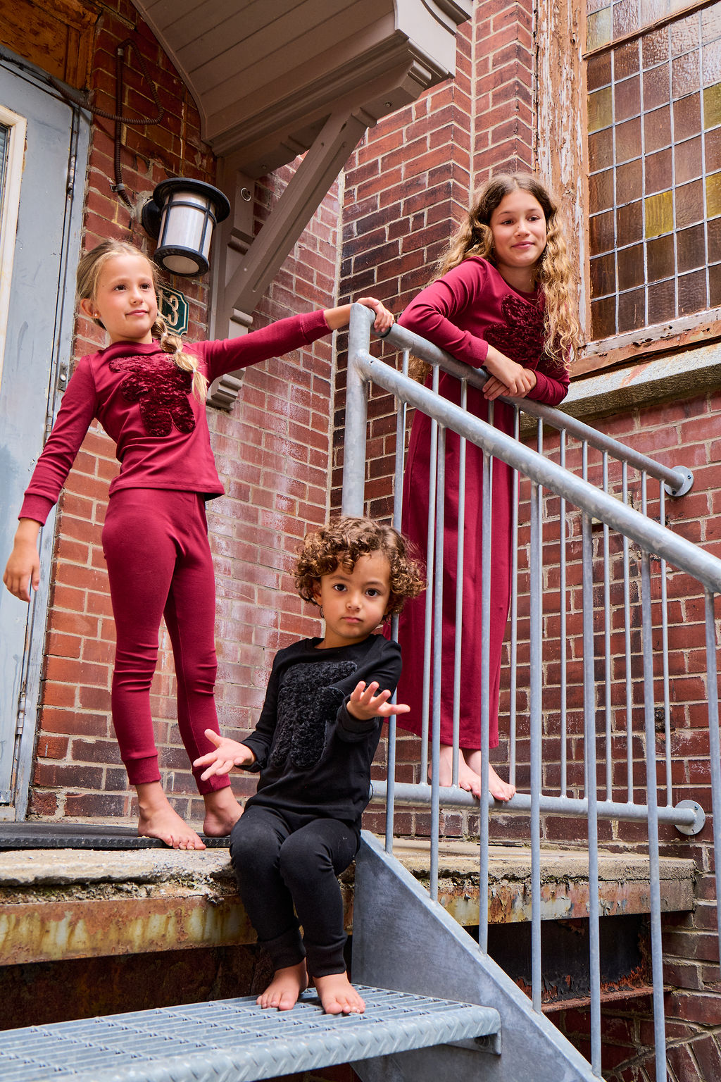 Fur Bear Set - Maroon