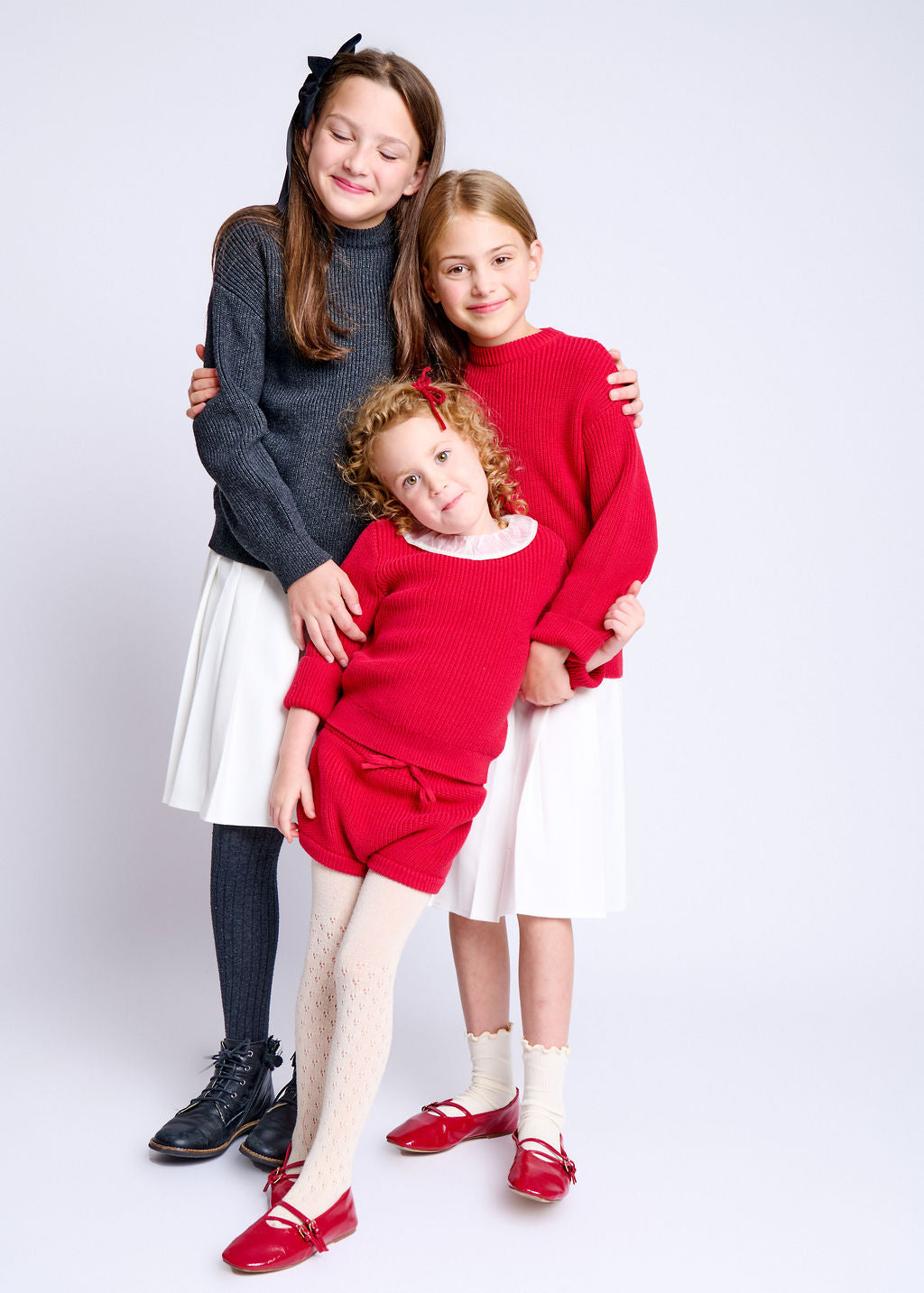 Baby Knit Rib Panty - Red Mix