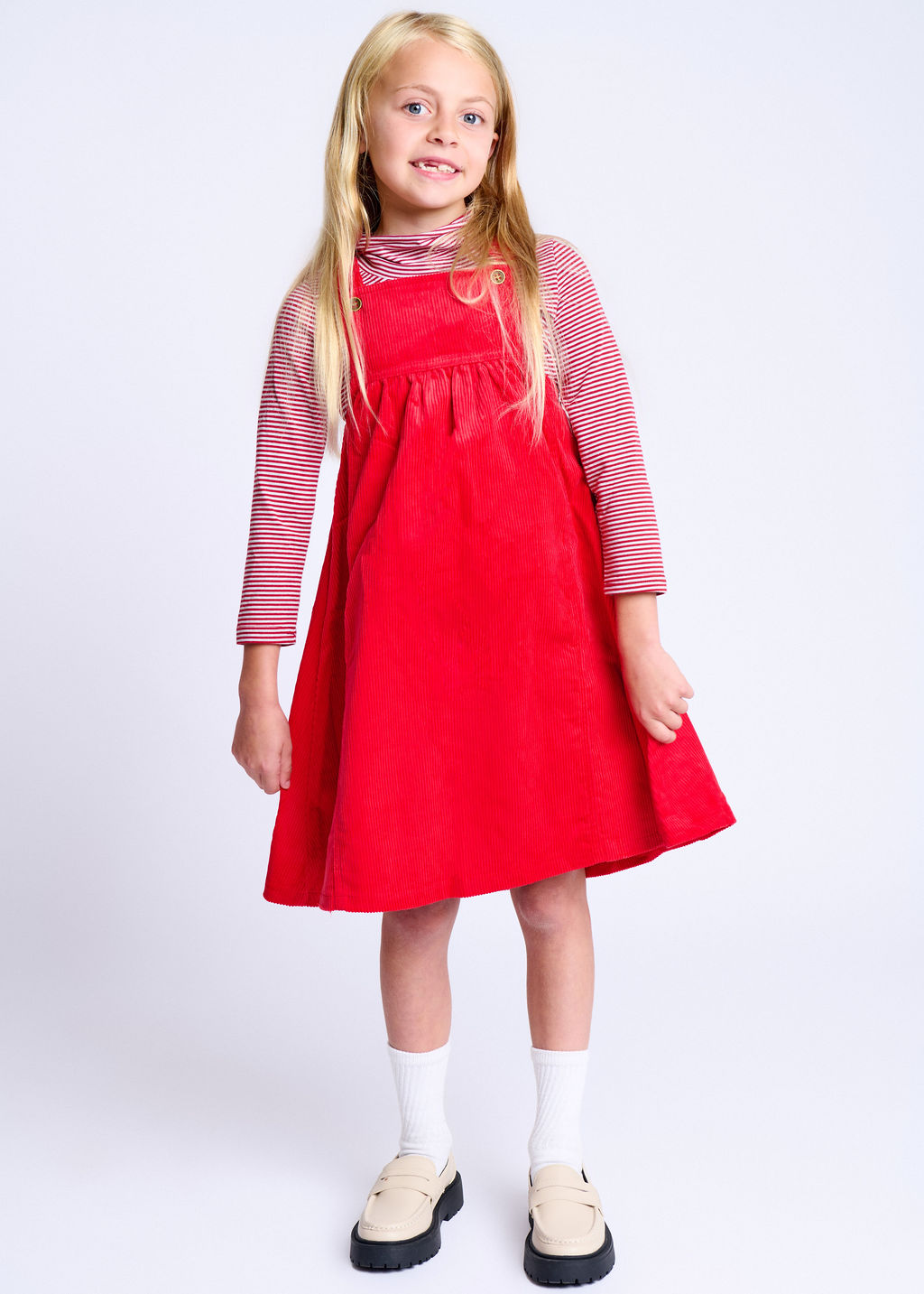 Corduroy Jumper - Red