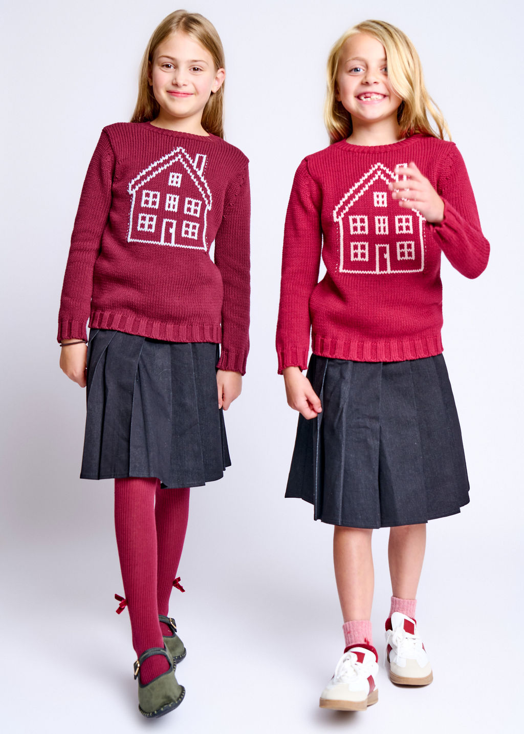 Big House Sweater - Burnt Red Mix