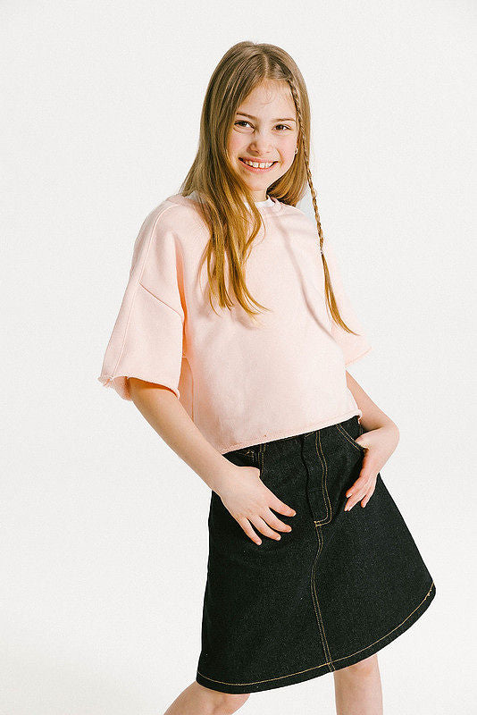 Gelato Rolled Edge T-Shirt - Peach