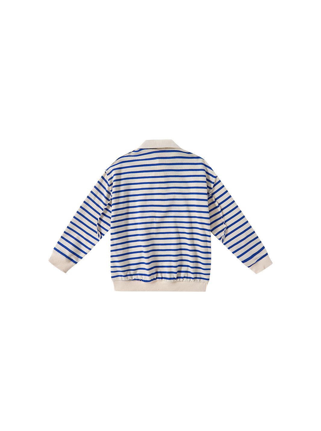 Classic Striped Polo - Royal Blue