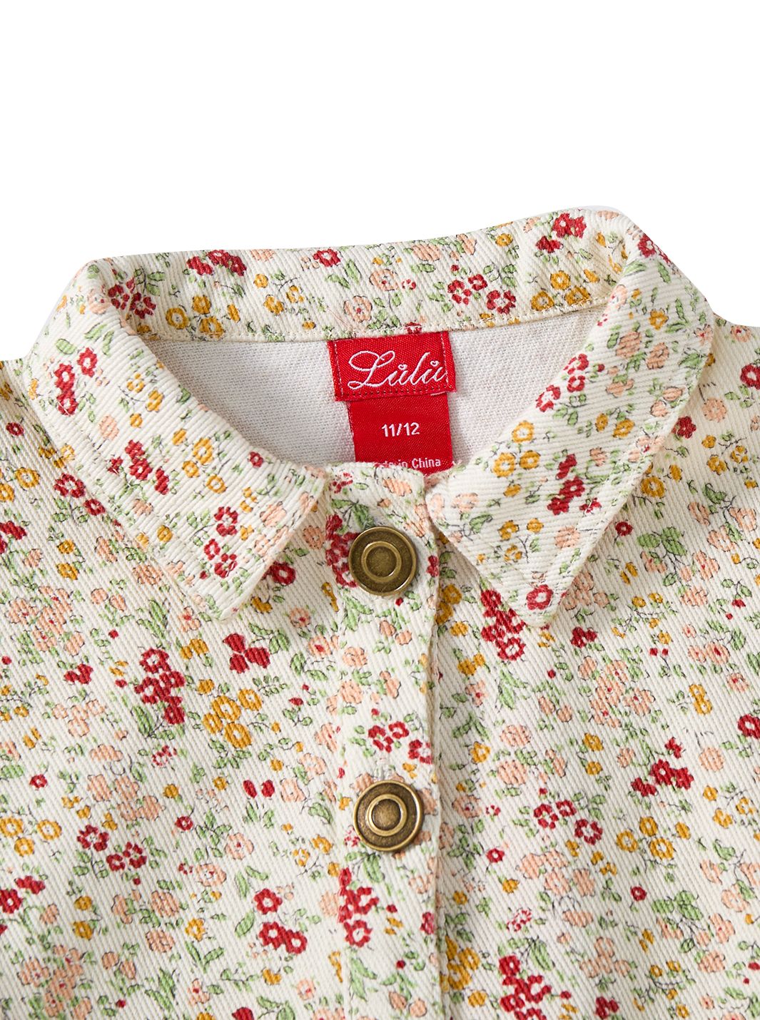 Floral Twill Crop Shirt