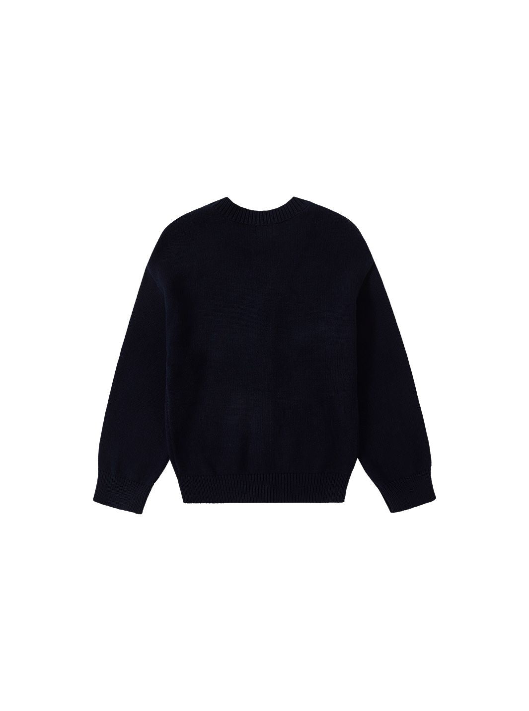Emblem Cardigan Sweater - Deep Navy