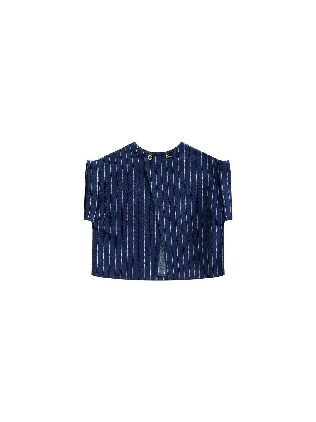 Railroad Stripe  Crop Vest