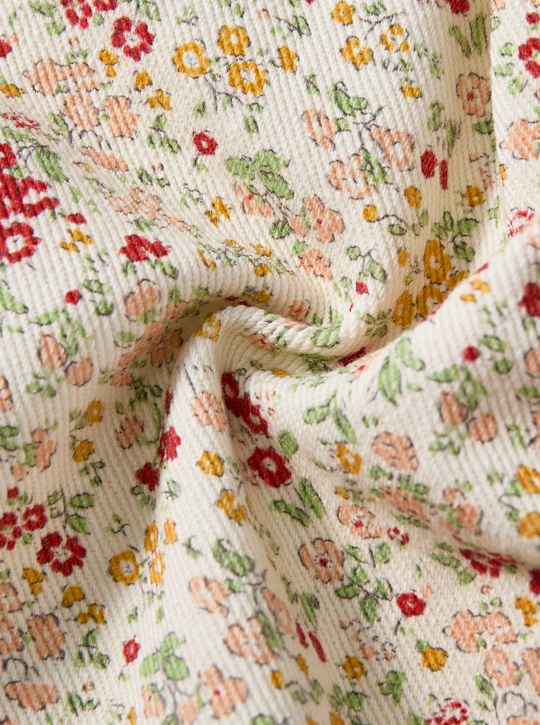 Floral Twill Crop Shirt