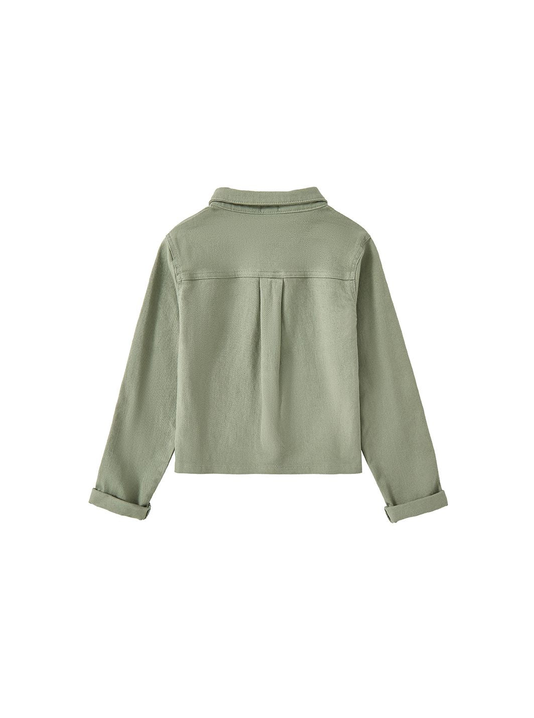 Drift Twill Crop Shirt - Pale Green