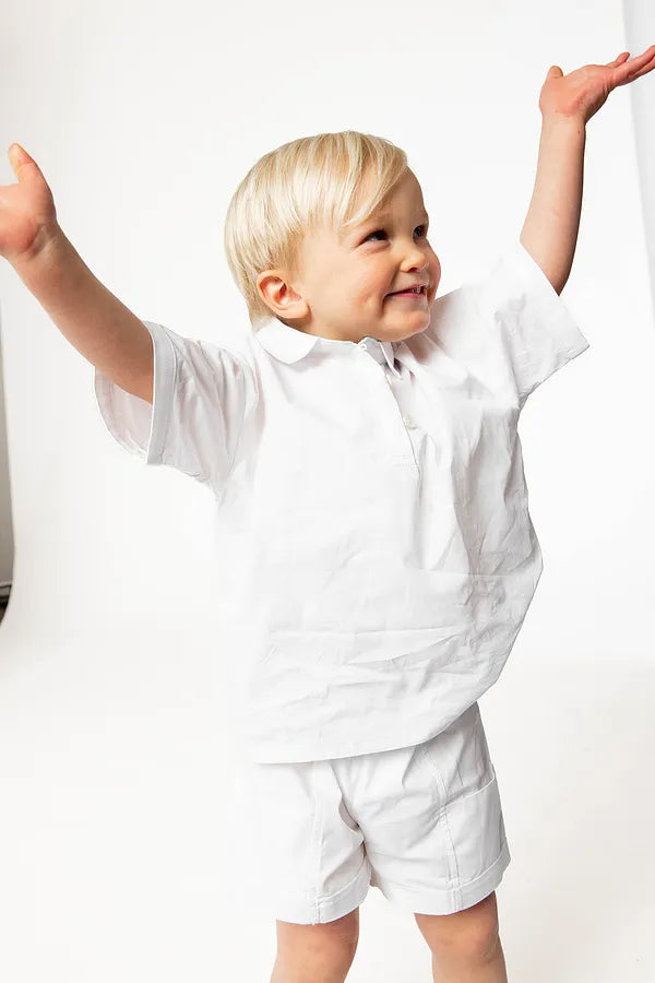 Sea Glass Collar Short Set