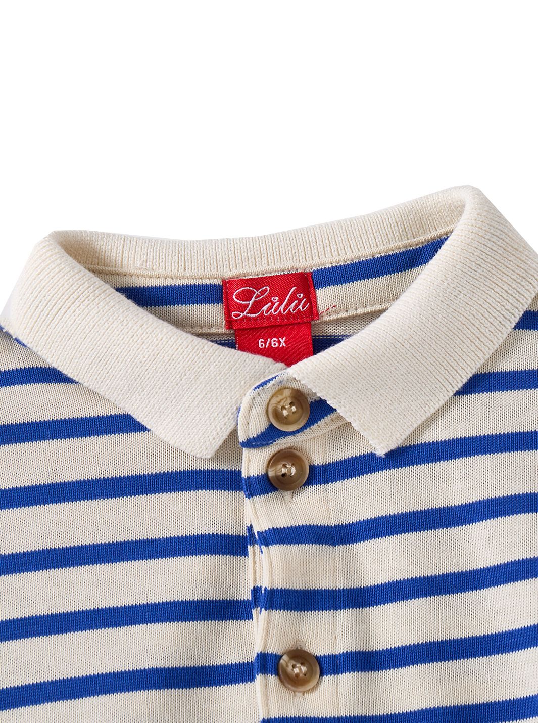 Classic Striped Polo - Royal Blue