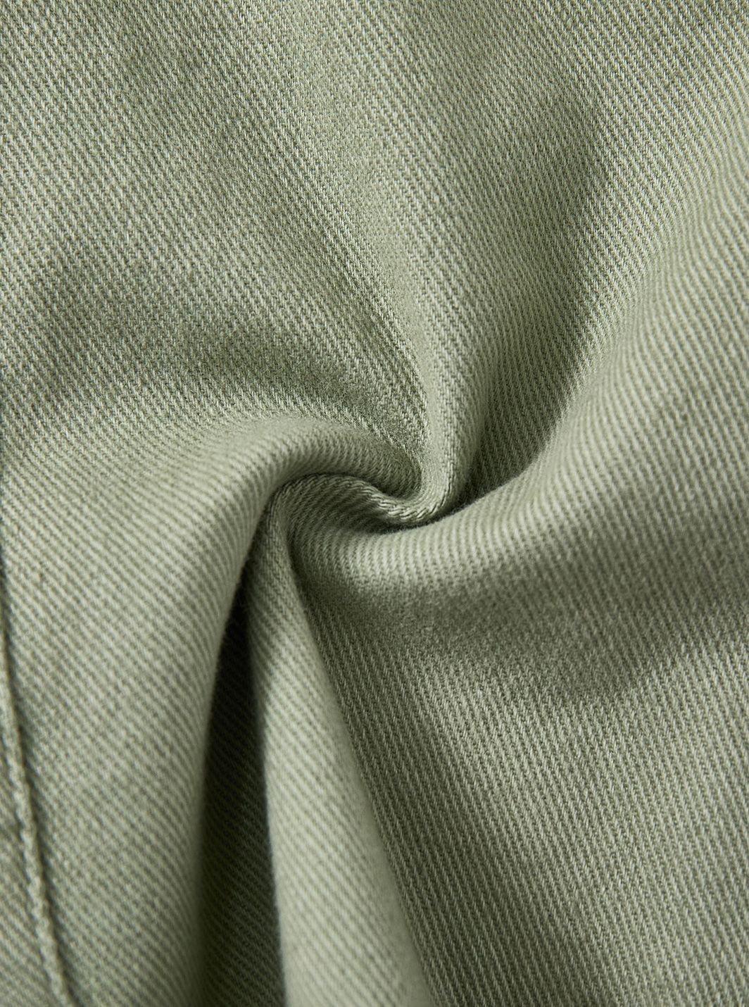 Drift Twill Crop Shirt - Pale Green