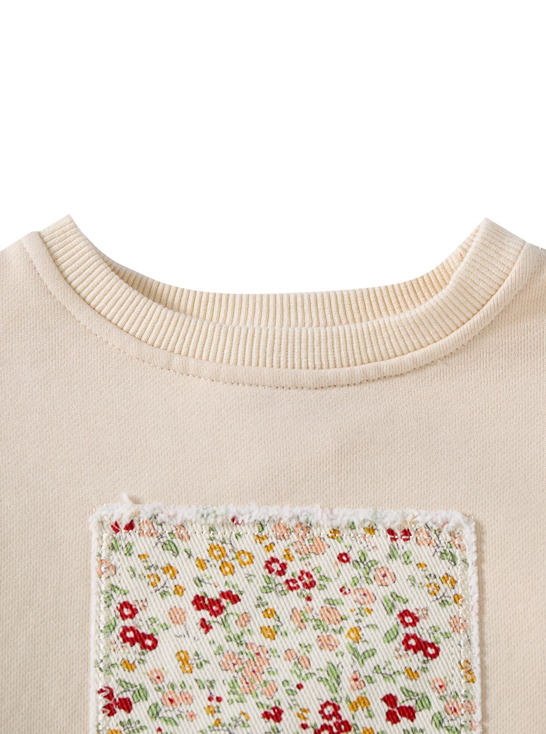 Floral Print Applique Top